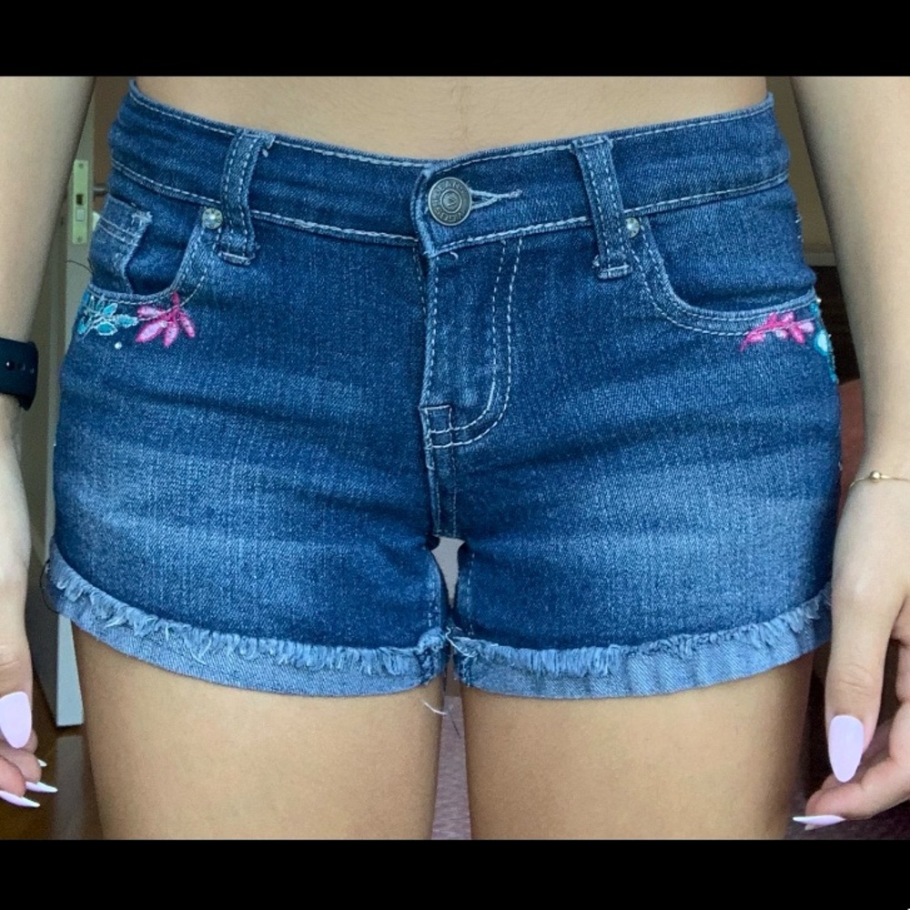 VIGOSS Girls (10) Embroidered Jean Shorts